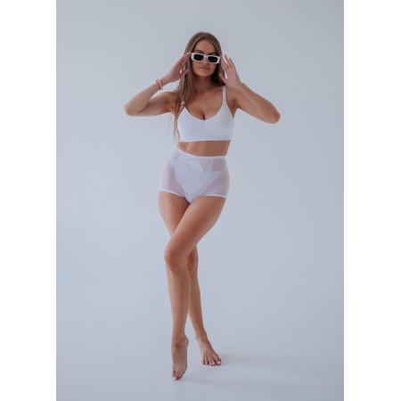 Коригуючі компресійні труси жіночі шортики Білий